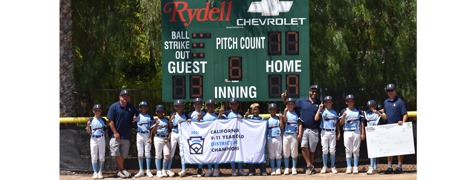 2021 District 40 9-11 YO Champions