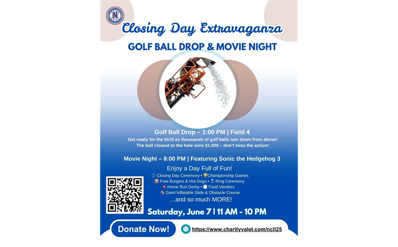 Closing Day, Golf Ball Drop, and Movie Night!