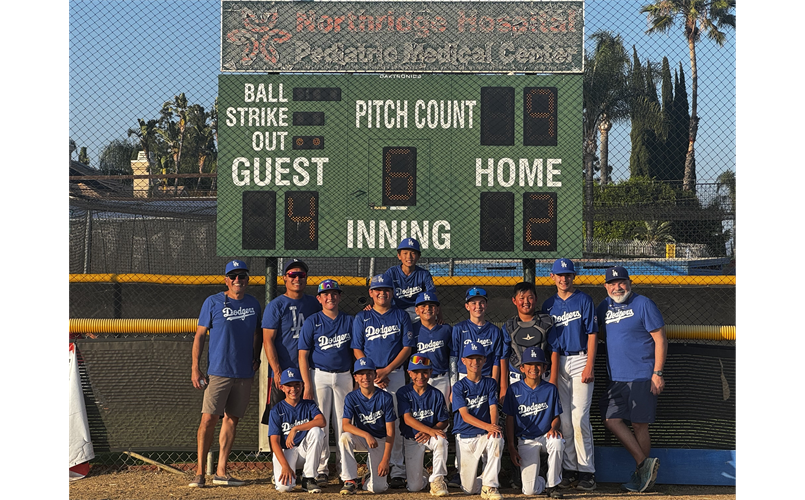 2025 NCLL Spring Majors Champions - Dodgers
